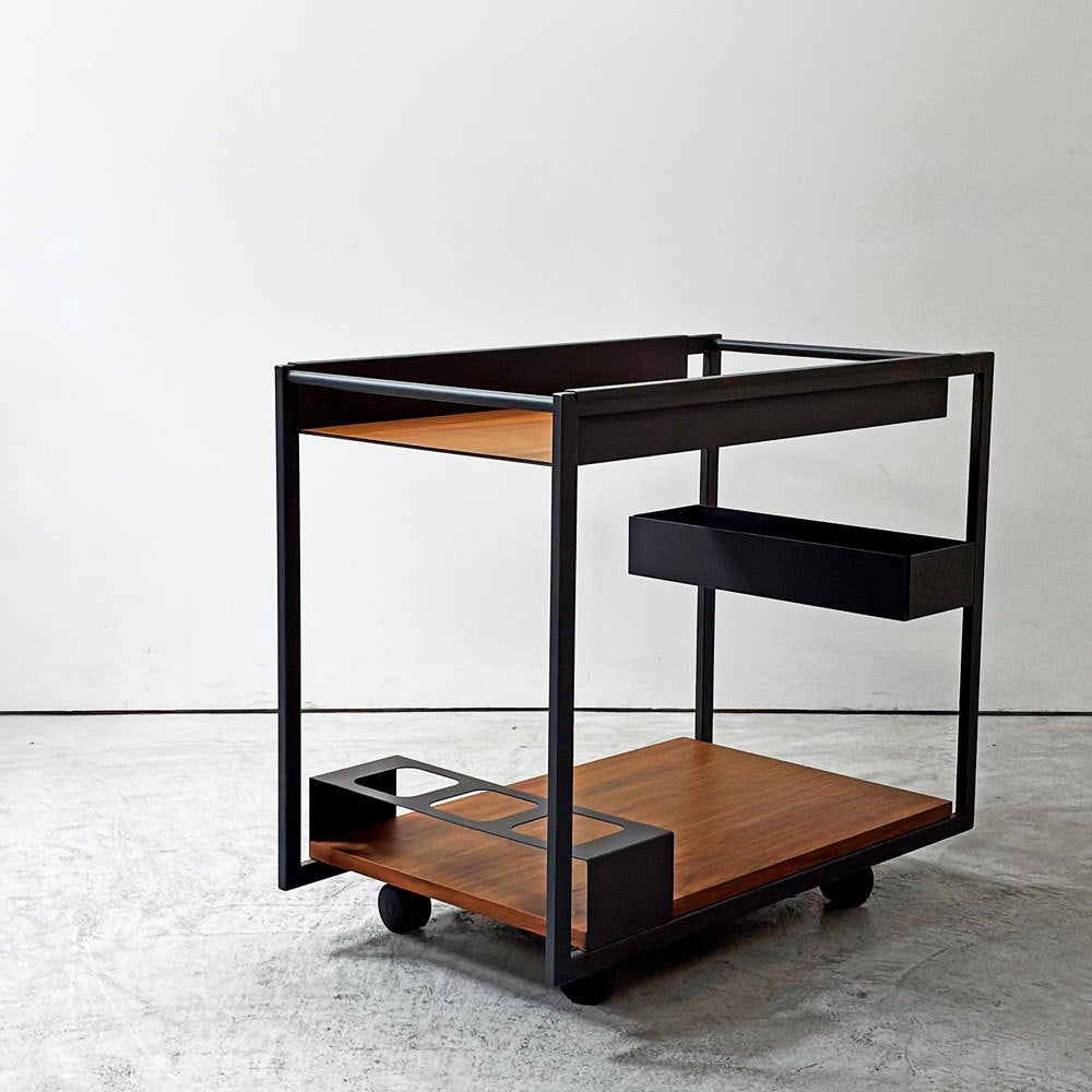 【祖師ヶ谷大蔵店】カッテラン イタリア cattelan italia モヒートウッド Mojito Wood サービスワゴン ウォールナットカラー Marino Burba 買取させていただきました。