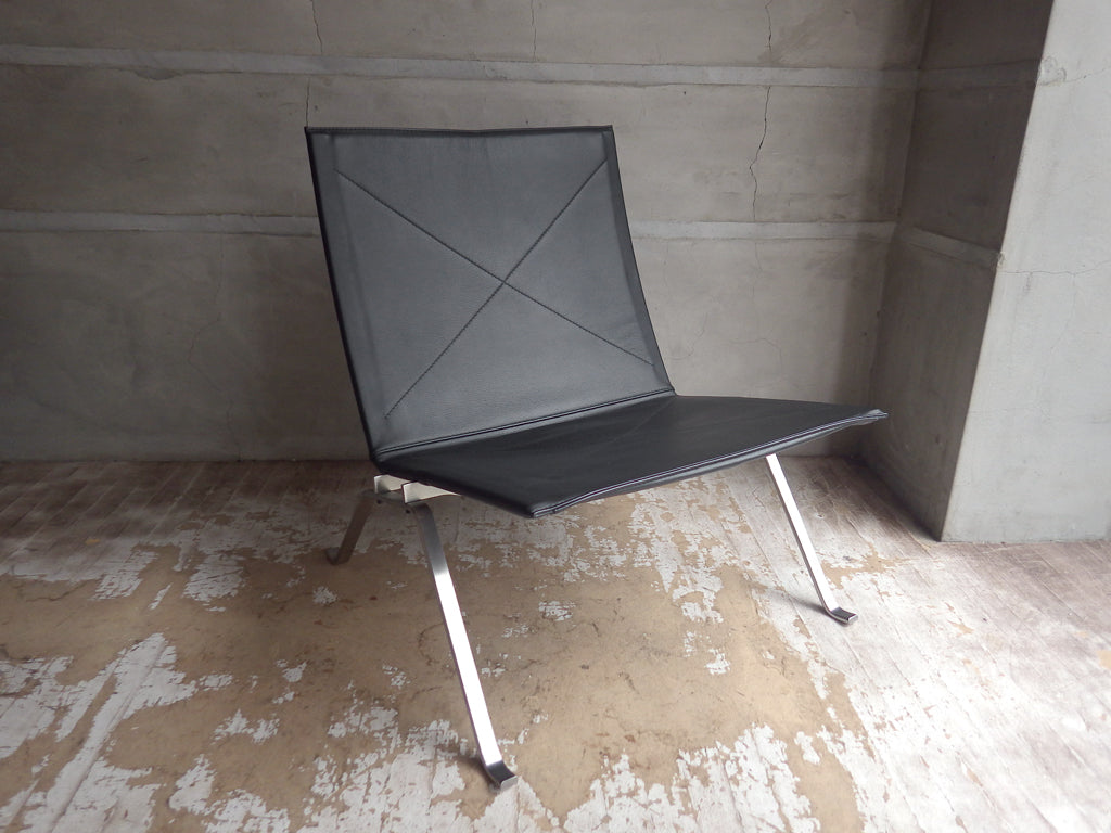 フリッツハンセン FRITZ HANSEN PK22 イージーチェア ラウンジチェア 本革張り ポール・ケアホルム 北欧家具 名作椅子 定価￥610,500- 中古品 買い取りしました。