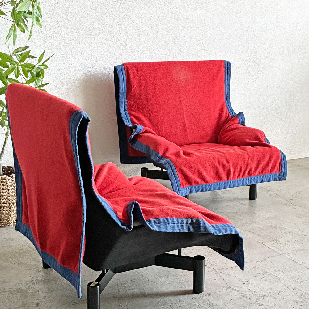 カッシーナ Cassina シンドバッド Sindbad 1Pソファ アーム ラウンジチェア ヴィコ・マジストレッティ 希少 ～馬着をまとう異端のデザイン～