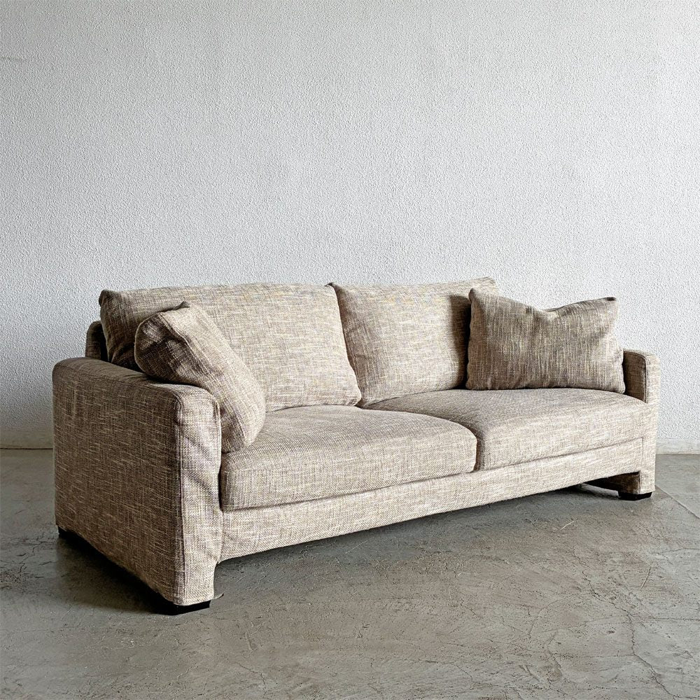 【登戸BASE店】テラソー TERASOH クエント CUENTO 3シーターソファ カバーリング ファブリック ベージュ系 フェザー IDC大塚家具取り扱い 買取させていただきました。