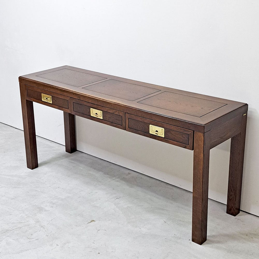 【祖師ヶ谷大蔵店】カリモク karimoku ドマーニ domani モーガントン Morganton コンソールテーブル 3ドロワー オーク ヒッコリーブラウン 現状品 買取させていただきました。