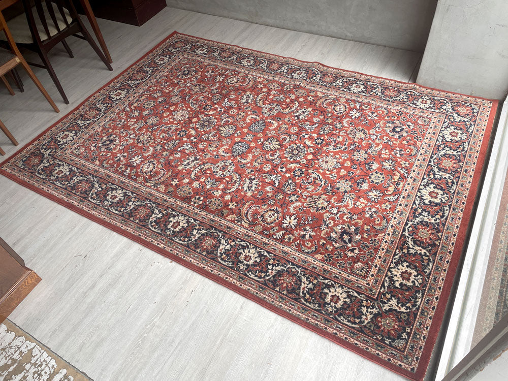 ベルギー製 ラグ 絨毯 カーペット ウィルトン織り オリエンタル柄 235×170cm レッド系 中古品 買い取りしました。