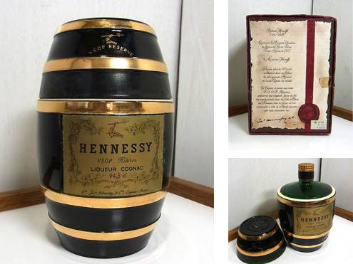 HENNESSY ヘネシー VSOP リザーブ 樽型ボトル 未開栓 古酒、お酒を買取りしました。