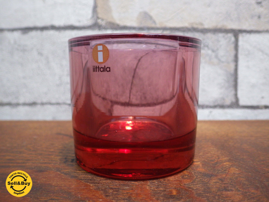 イッタラ iittala マリメッコ marimekko KIVI キャンドルホルダー 廃番 レッドガーネット  祖師ヶ谷大蔵店　新着  中古品 買い取りしました。 出張買取もお任せ下さい。