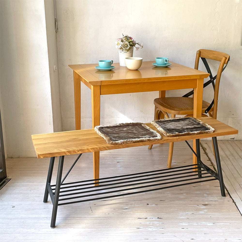 【下北沢店】クラッシュゲート CRASH GATE ノットアンティークス knot antiques ルーイ LOEI ダイニングベンチ W120cm オーク無垢材 インダストリアル  買取させていただきました。