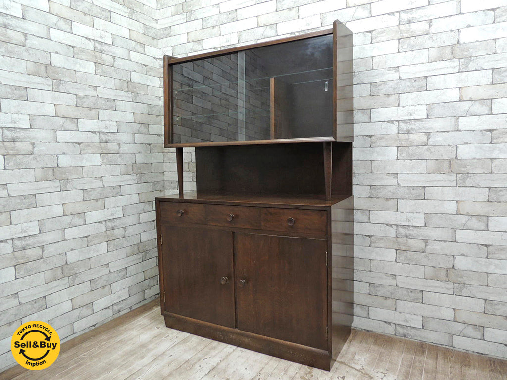 ジャパンビンテージ ミッドセンチュリーデザイン 木味のカップボード  中古品 買い取りしました。祖師ヶ谷大蔵店 出張買取もお任せ下さい。