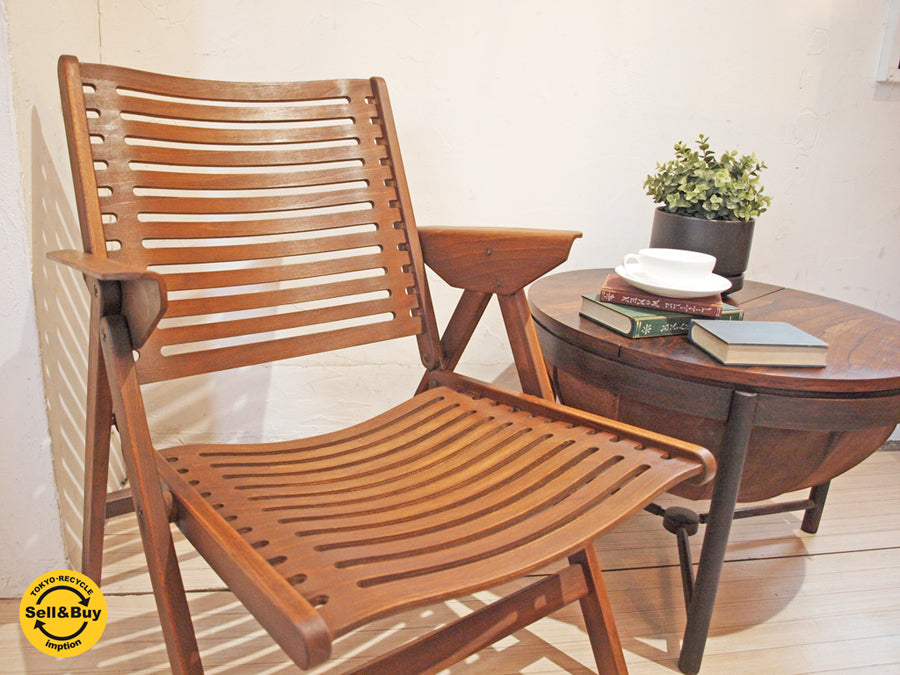レックス REX ビンテージ フォールディング Folding Chair プライウッド ラウンジチェア 折畳みチェア ニコ・クラリ Niko Kralj 中古品 買い取りしました。下北沢店 出張買取もお任せ下さい。