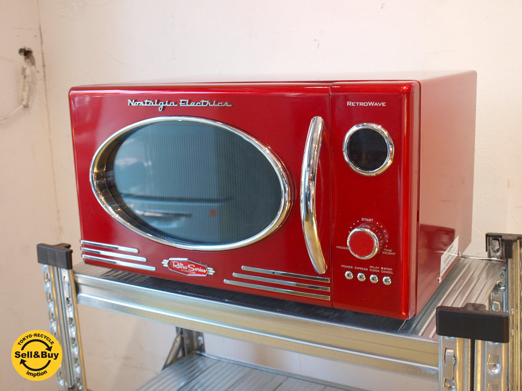 ノスタルジア・エレクトリックス Nostalgia Electrics 電子レンジ Microwave Retro Series.9 レッド アメリカ レトロポップ 中古品 買い取りしました。