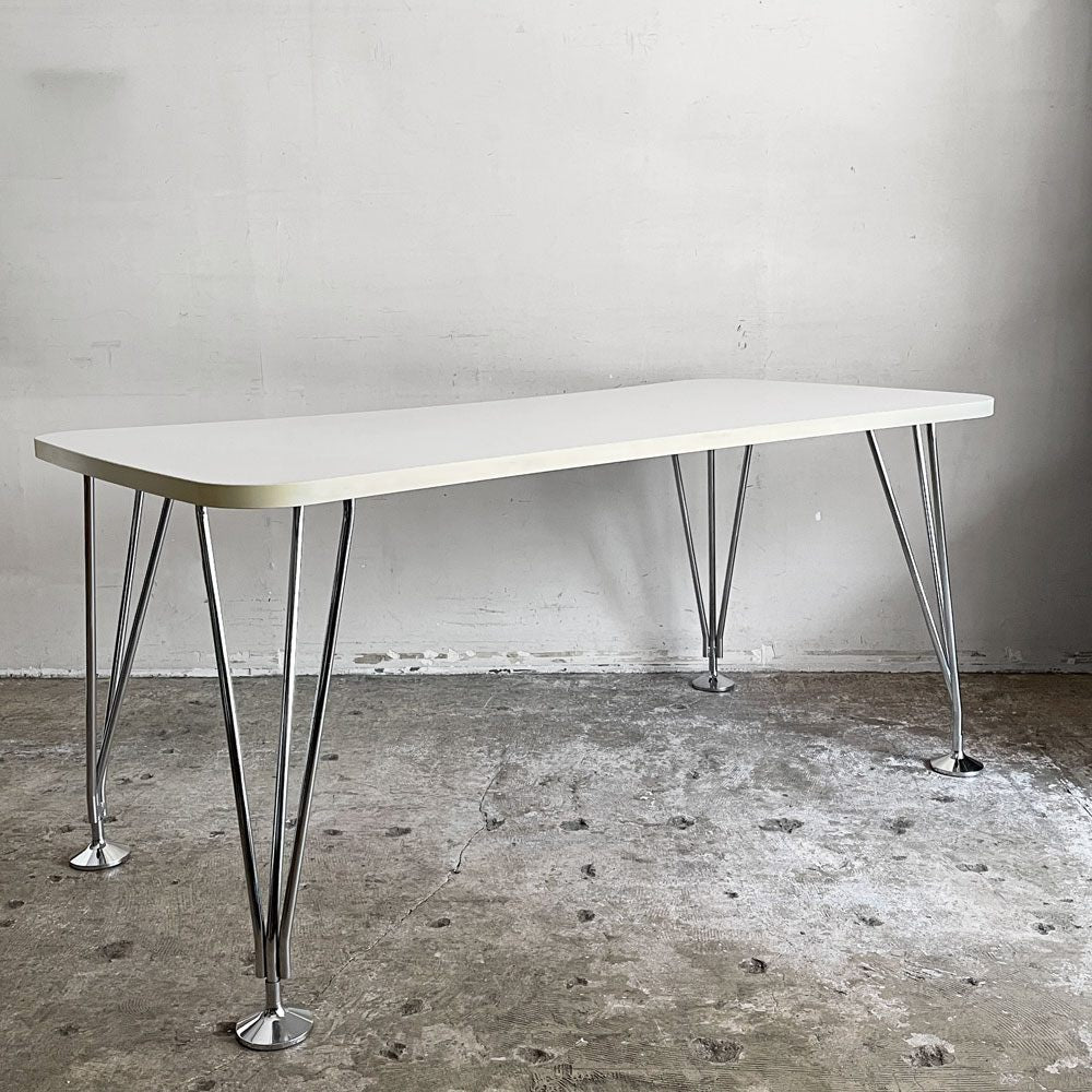 【自由が丘店】カルテル Kartell マックステーブル MAX TABLE ホワイト ミーティングテーブル 固定脚 フェルーチョ・ラヴィアーニ 定価￥242,700- 買取させていただきました。