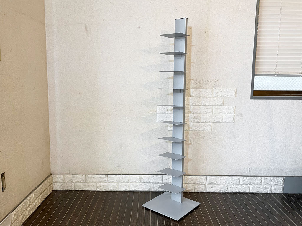 シンテシ SINTESI サピエンス ブックタワー トール L ブックシェルフ 10段 グレー ブルーノ・レイナルディ イタリア 中古品  買い取りしました。