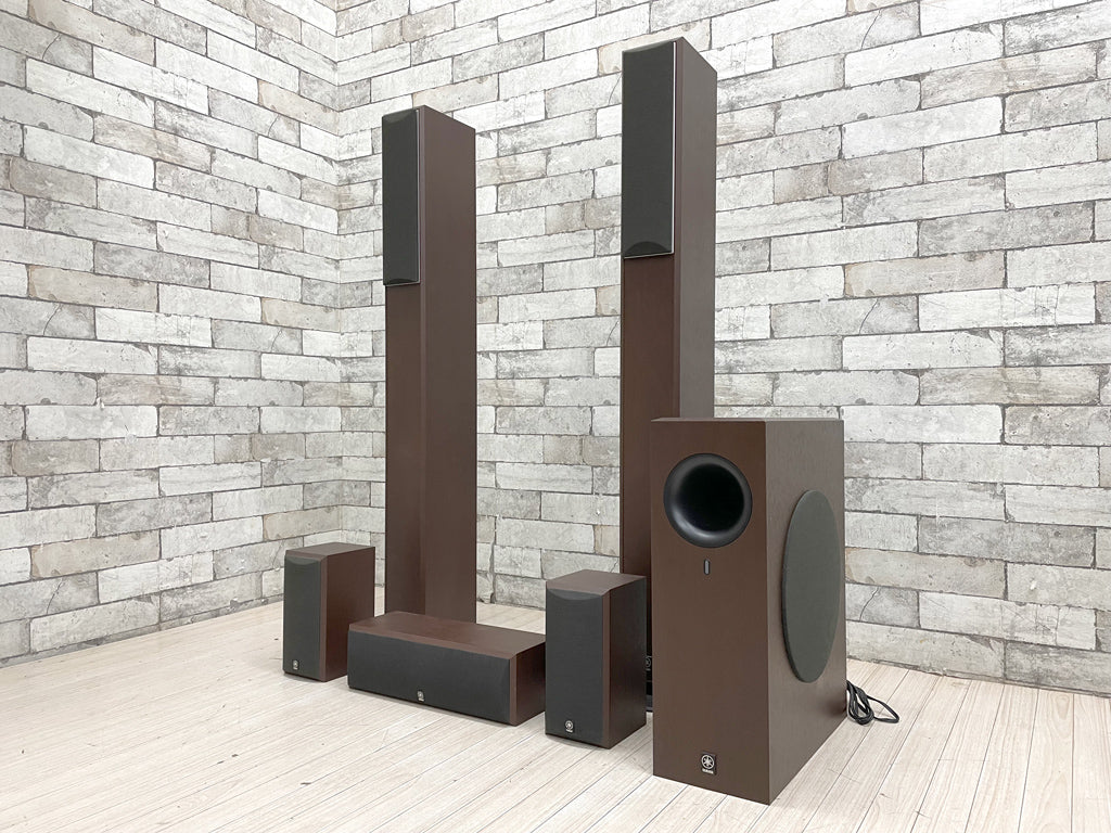 ヤマハ YAMAHA 5.1chサラウンドシステム NS-210シリーズ スピーカーセット ブラウンバーチ 定価\82,500- 中古品  買い取りしました。