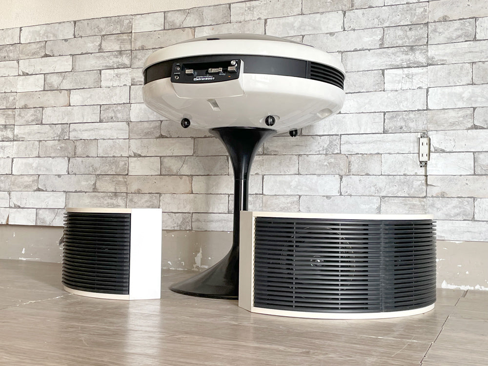 ウェルトロン Weltron 2007 レコードプレーヤー & 3006 スピーカーセット ラジオ カセット ビンテージ 専用スタンド付属 スペースエイジ 現状品 中古品 買い取りしました。