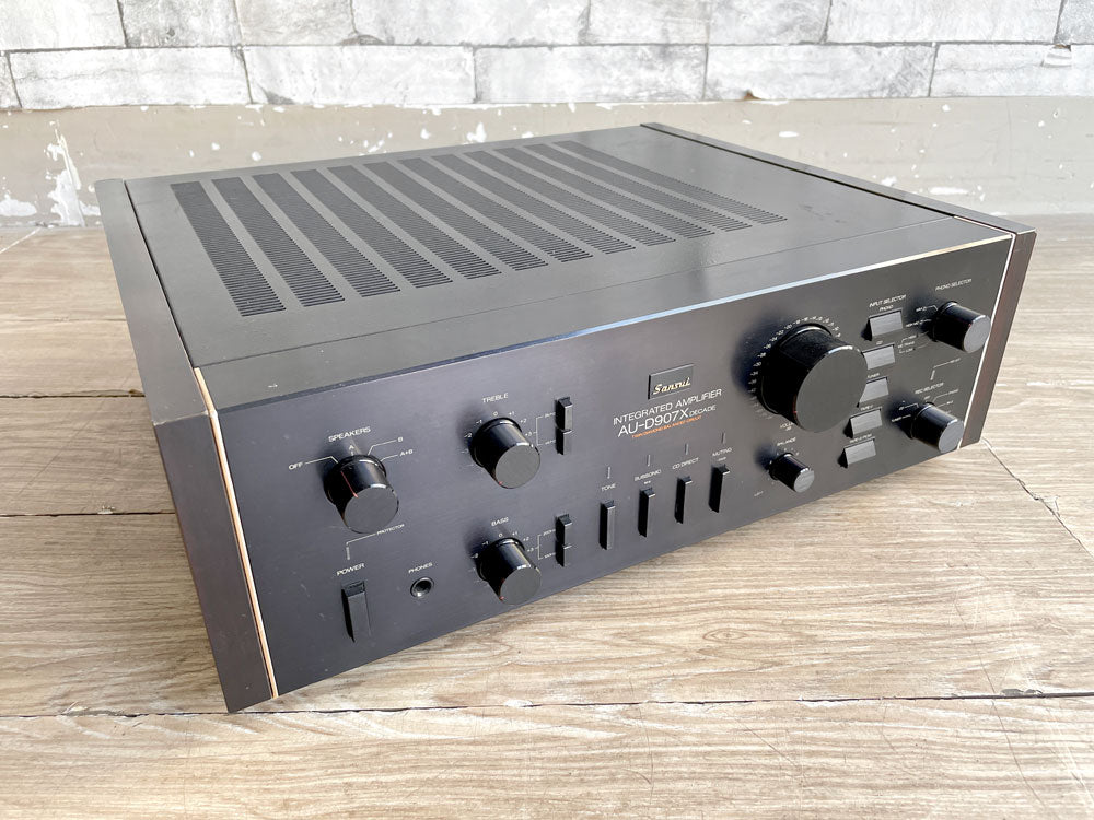 サンスイ Sansui AU-D907X DECADE プリメインアンプ オーディオ 1985年販売モデル 当時定価￥193,000- 希少 中古品 買い取りしました。