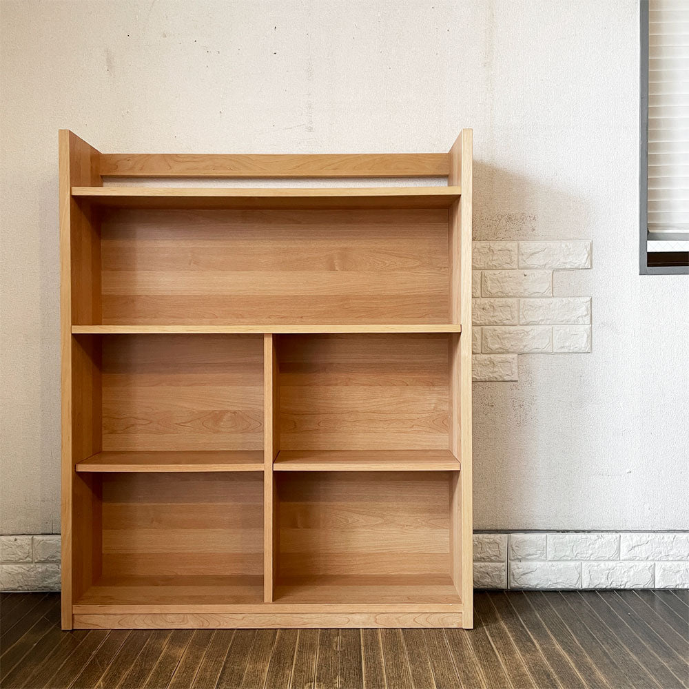 【経堂店】杉工場 レグシーシェルフ アルダー材 W100cm オープンシェルフ 本棚 小引き出し欠品 国産家具 定価￥51,700- 買取させていただきました。