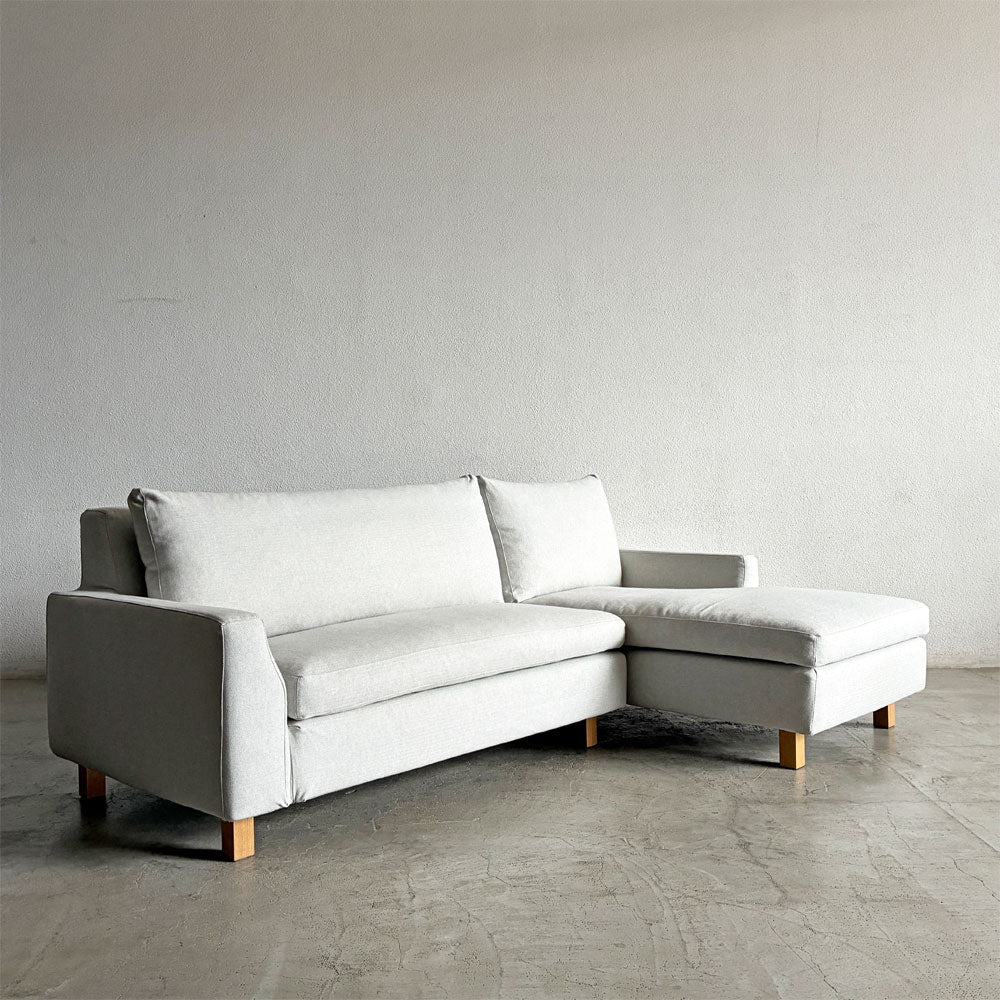 【登戸BASE店】アクタス ACTUS ラウル LAULU カウチソファ W222cm カバーリングファブリック ヘリンボーン生地 グレー系 オーク材脚 定価￥225,500-以上 買取させていただきました。