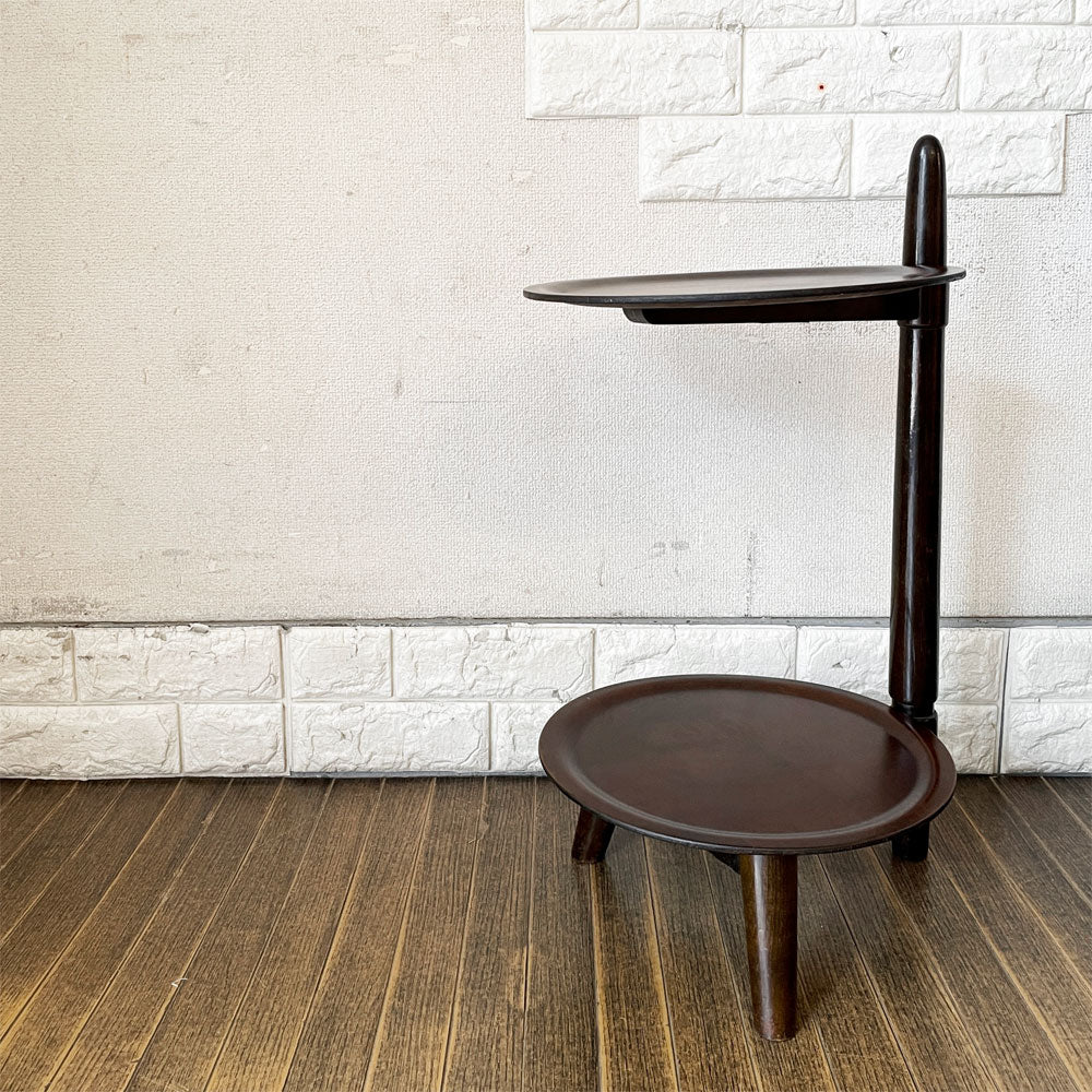 【経堂店】エドマンドヨルゲンセン EDMUND JORGENSEN サイドテーブル サービングテーブル プライウッド 2段 H62cm デンマーク 北欧ビンテージ 買取させていただきました。