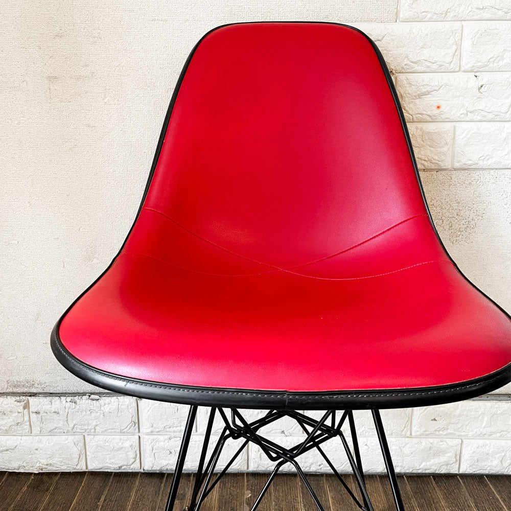 ハーマンミラー Herman Miller サイドシェルチェア セカンド 2nd FRP ナウガレザー エッフェルベース C&R イームズ ビンテージ ～ 奥深いビンテージの世界 ～