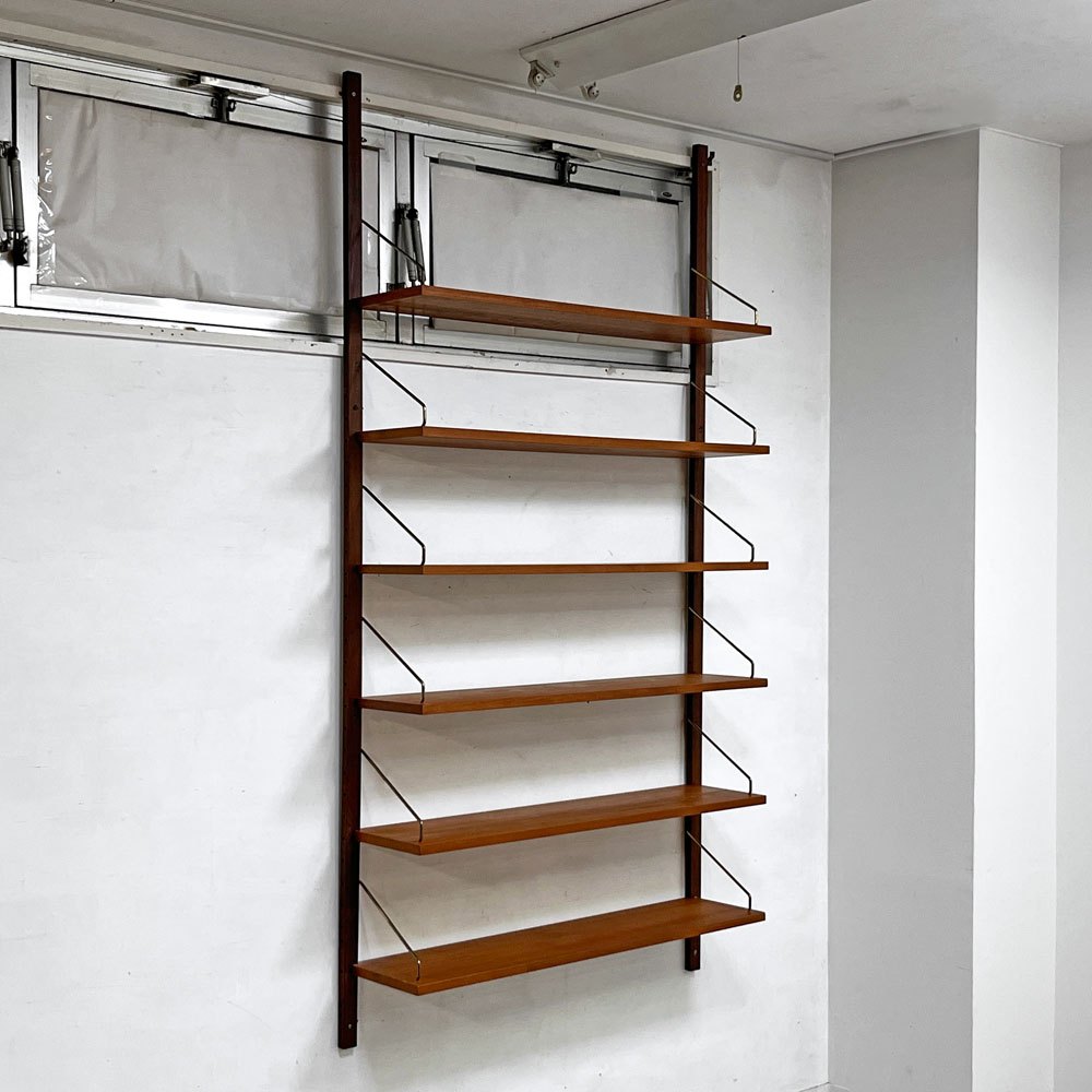 【祖師ヶ谷大蔵店】カド CADO ロイヤルシステム ROYAL SYSTEM ウォールユニット システムシェルフ 支柱2本 棚板6枚 チーク材 ポール・カドヴィウス Poul Cadovius デンマークビンテージ 買取させていただきました。