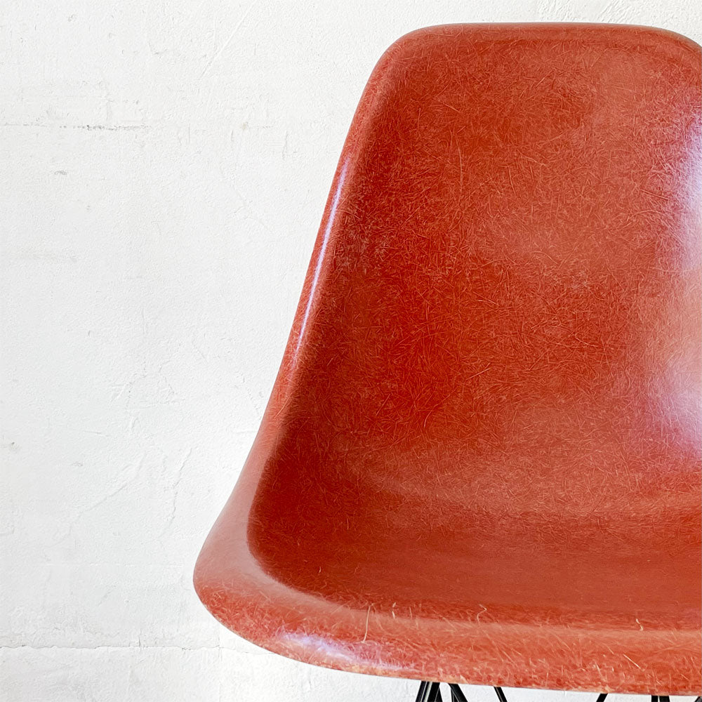 ハーマンミラー Herman Miller サイドシェルチェア セカンド 2nd FRP エッフェルベース テラコッタ ビンテージ イームズ ミッドセンチュリー～マイベストシェル～