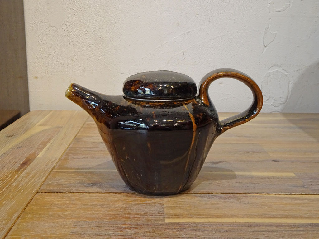 作家 鈴木 稔さん 益子焼 急須 ポット 茶こし Tea strainer付 現代作家 スターネット Starnet 下北沢 中古品 買い取りしました。