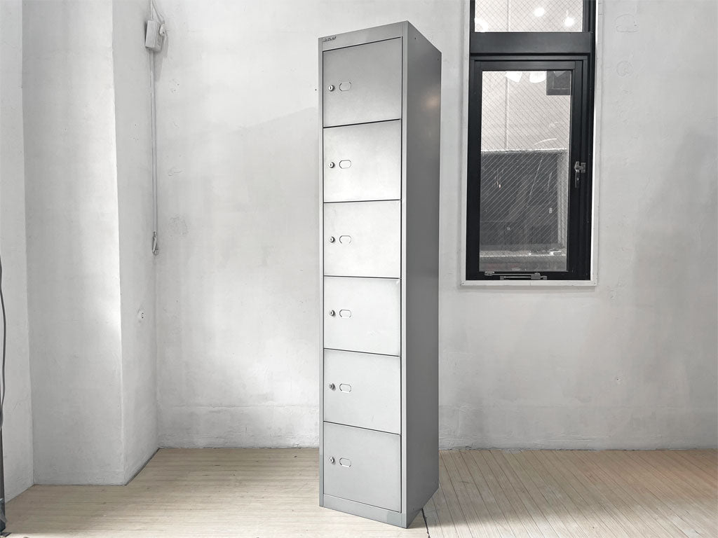 ビスレー BISLEY ベーシック BASIC BLシリーズ 6ドアロッカー キャビネット BL36 6LOCKER 鍵付 6段 スチールロッカー イギリス 英国 買い取りしました。