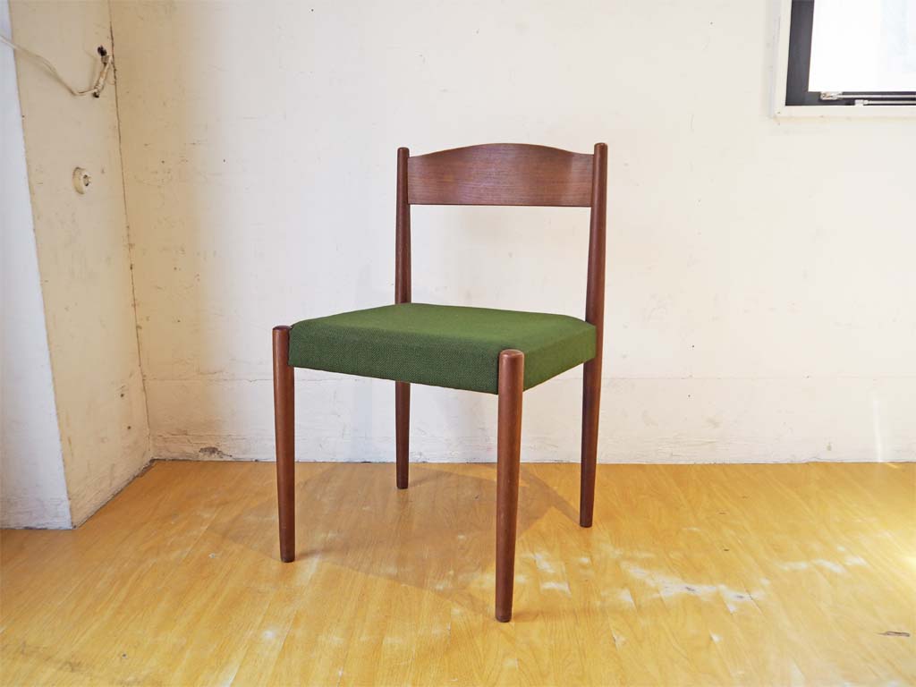 北欧ビンテージ Scandinavian vintage ダイニングチェア ファブリック シート張り替え済 A 中古品 買い取りしました。