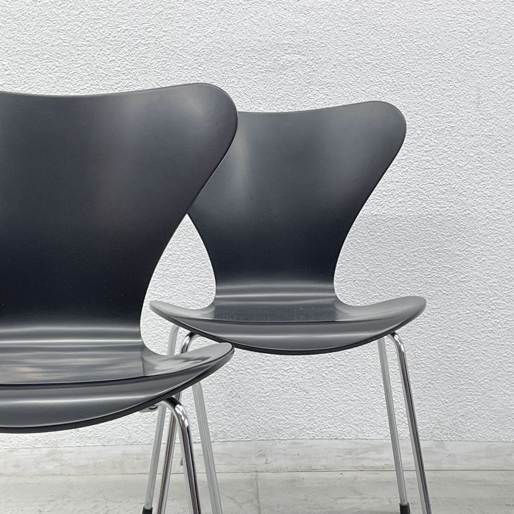 【登戸BASE EC店】フリッツハンセン Fritz Hansen セブンチェア ダイニングチェア ブラック ラッカー再塗装 アルネ・ヤコブセン デンマーク スタッキングチェア 買取させていただきました。