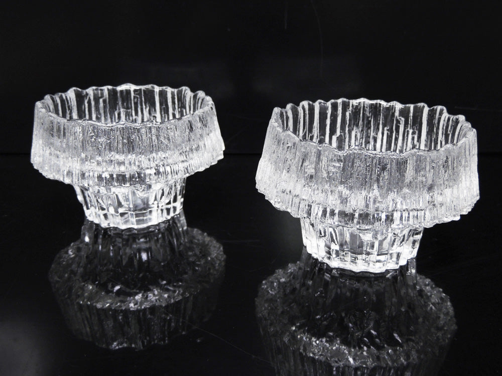 イッタラ iittala ステラリア Stellaria キャンドルホルダー クリア タピオ・ヴィルカラ Tapio Wirkkala 1960-80s ビンテージ フィンランド 北欧   中古品 買い取りしました。