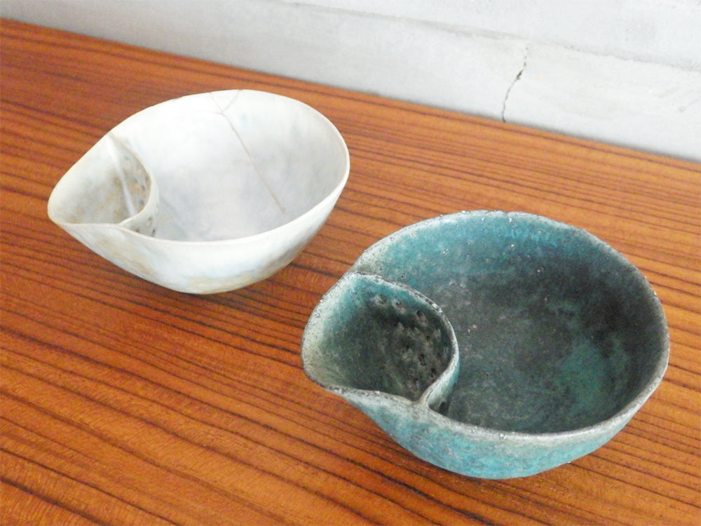 藤本羊子 茶器 片口 カップ × 2点 茶こし付き 現代作家 中古品 買い取りしました。