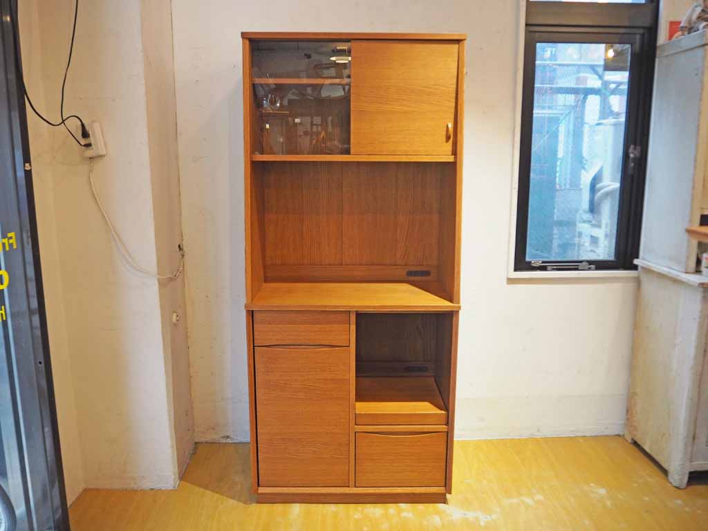 ウニコ unico シグネ SIGNE キッチンボード Kitchen board オープン 食器棚 オーク材 北欧スタイル 中古品 買い取りしました。