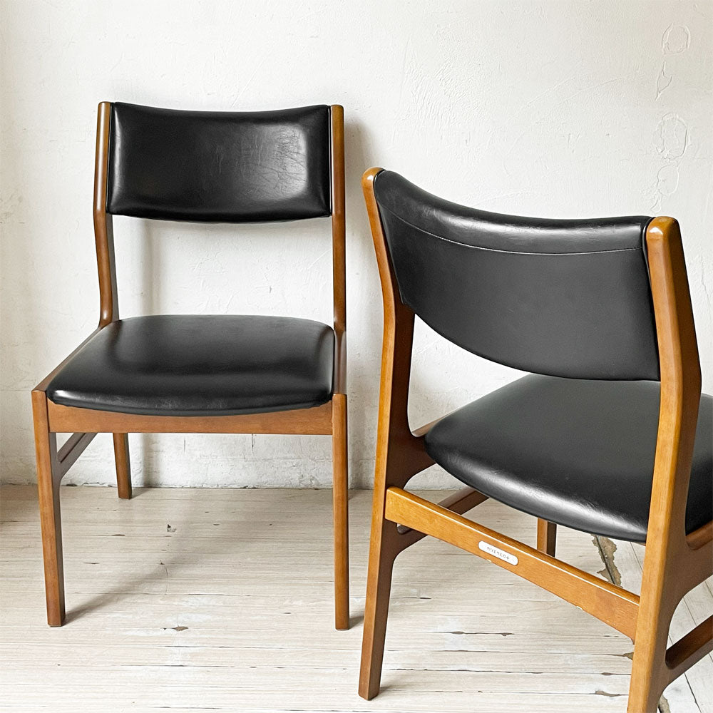 【下北沢店】カリモク60+ karimoku60+ アームレス ダイニングチェア スタンダードブラック ウォールナットカラー ジャパニーズミッドセンチュリー  2脚　買取させていただきました。