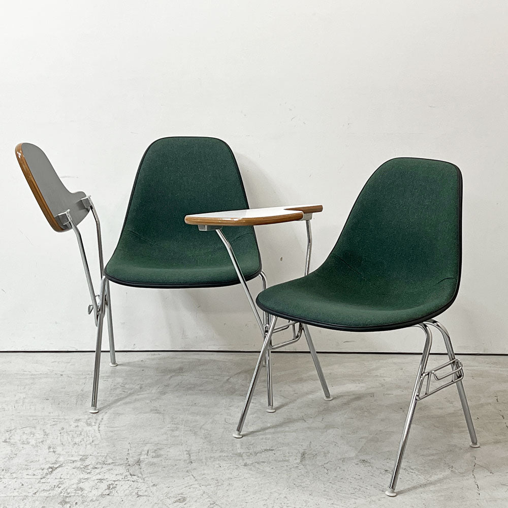 【祖師ヶ谷大蔵店】ハーマンミラー Herman Miller サイドシェルチェア セカンド 2nd ビンテージ アプホルスター スクールベース スタッキングベース 肘掛けテーブル付 イームズ ミッドセンチュリー 買取させていただきました。