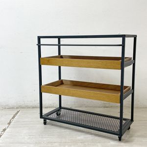 【祖師ヶ谷大蔵店】ジャーナルスタンダードファニチャー journal standard Furniture j.s.F サンク ワゴンラック SENS WAGON RACK 4段 スチール オーク材トレイ シェルフ キャスター付 W85cm 工業系 定価￥41,800- 買取させていただきました。