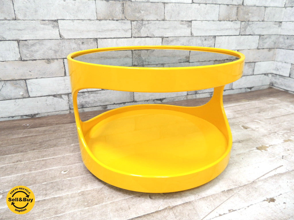 オランダ NEBU スペースエイジ ローテーブル イエロー ERIK VAN BUIJTENEN　中古品 買い取りしました。下北沢店 出張買取もお任せ下さい。