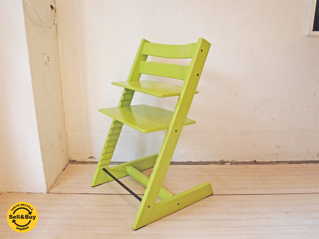 ストッケ STOKKE トリップトラップ TRIPP TRAPP チェア 新型 ライトグリーン 木製ベビーチェア ステップアップチェア　中古品 買い取りしました。下北沢店 出張買取もお任せ下さい。