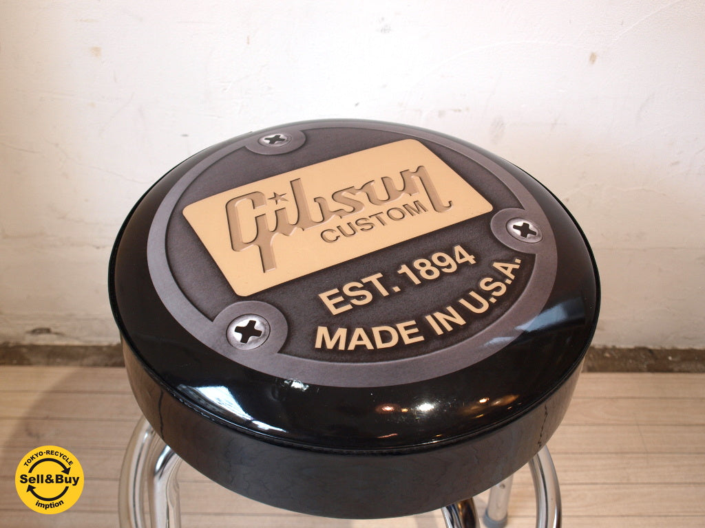 ギブソン Gibson バースツール カウンターチェア ハイスツール ギブソンカスタムショップ アメリカン ダイナー ★中古品 買い取りしました。下北沢店 出張買取もお任せ下さい。