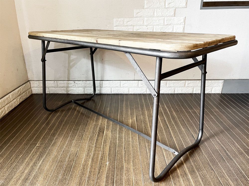 クラッシュゲート CRASH GATE ノットアンティークス Knot antiques バトン2 BATON II TABLE ダイニングテーブル W140cm 定価￥55,000- 廃番  中古品  買い取りしました。