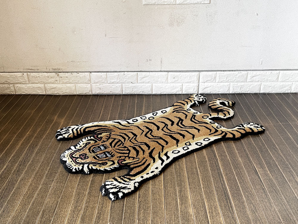 アクメファニチャー ACME Furniture チベタンラグ TIBETAN TIGER RUG タイガー チベット絨毯 Sサイズ ウール 定価￥11,550-  中古品  買い取りしました。