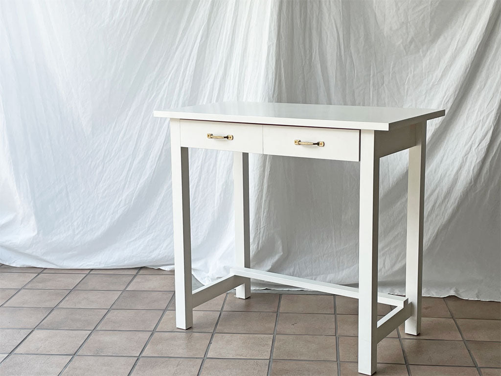 モモナチュラル MOMO Natural シエル CIELE コンソールデスク ホワイト 2ドロワー W80 フレンチカントリー 中古品 買い取りしました。