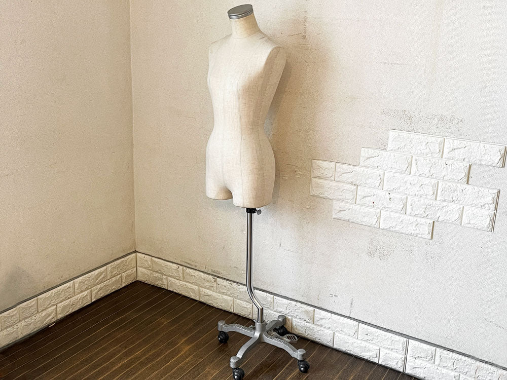 東京キイヤ Tokyo KIIYA ドレスフォーム DRESSFORM レディーストルソー 裁断用ボディ 婦人用 鋳鉄ベース 昇降可能 キャスター付 洋裁 店舗什器  中古品  買い取りしました。