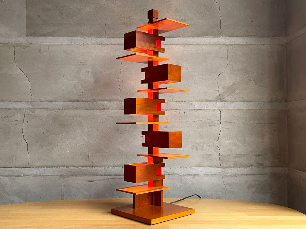 フランク・ロイド・ライト FRANK LLOYD WRIGHT タリアセン3 TALIESIN3 テーブルランプ チェリー ヤマギワ取扱い YAMAGIWA 定価\126,500- 中古品 買い取りしました。