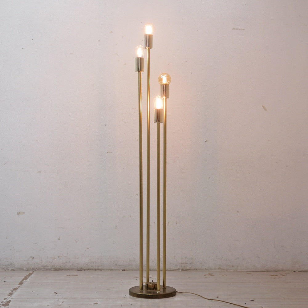 【祖師ヶ谷大蔵店】USビンテージ US Vintage 4灯 フロアスタンド フロアライト ブラスカラー スペースエイジ ミッドセンチュリーデザイン 買取させていただきました。