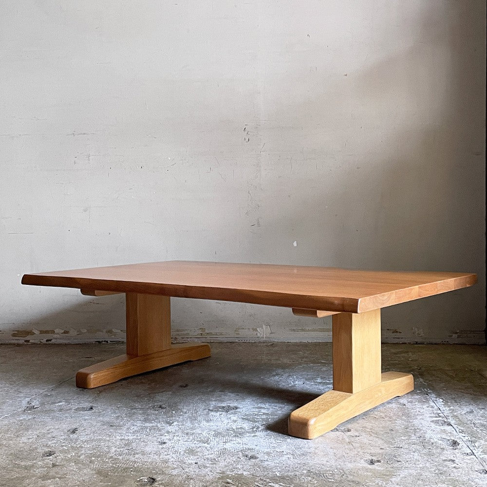 【自由ヶ丘店】柏木工 KASHIWA 杜 ウォールナット材 オーク材 ローテーブル 座卓 W115cm 飛騨家具 国産家具 ナチュラルモダンデザイン 買取させていただきました。