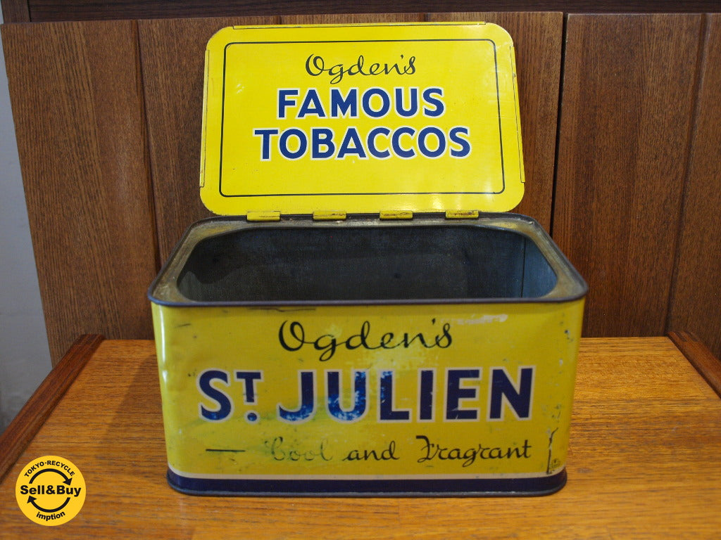 ビンテージ ショップディスプレイ タバコボックス缶 Ogdens Shop Display tabaccos Tin ★ 中古品 買い取りしました。下北沢店 出張買取もお任せ下さい。