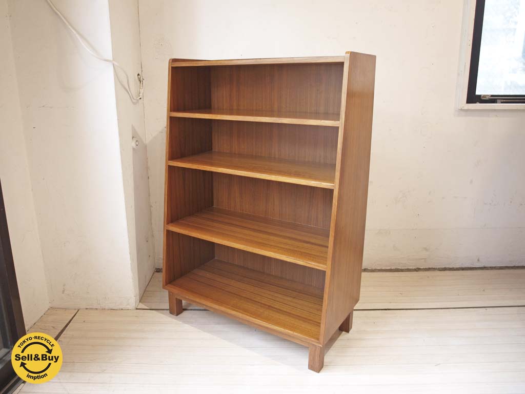 北欧スタイル Scandinavian style ミドルブックシェルフ チークカラー 中古品 買い取りしました。下北沢店 出張買取もお任せ下さい。