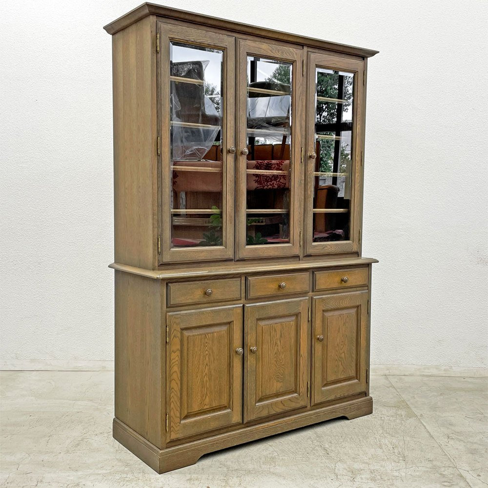 【登戸BASE EC店】ダックス DUX ナラ無垢材 カップボード 食器棚 キッチンボード キャビネット オーク材 買取させていただきました。