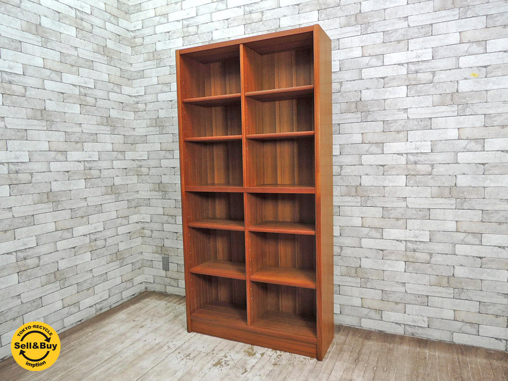 ジャパンヴィンテージ チーク材 ブックシェルフ 本棚 中古品 買い取りしました。祖師ヶ谷大蔵店 出張買取もお任せ下さい。