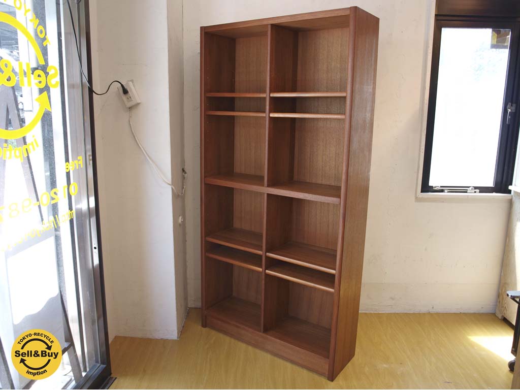 ジャパン ビンテージ チーク材 teakwood ブックシェルフ vintage book shelf 本棚 書棚 中古品 買い取りしました。