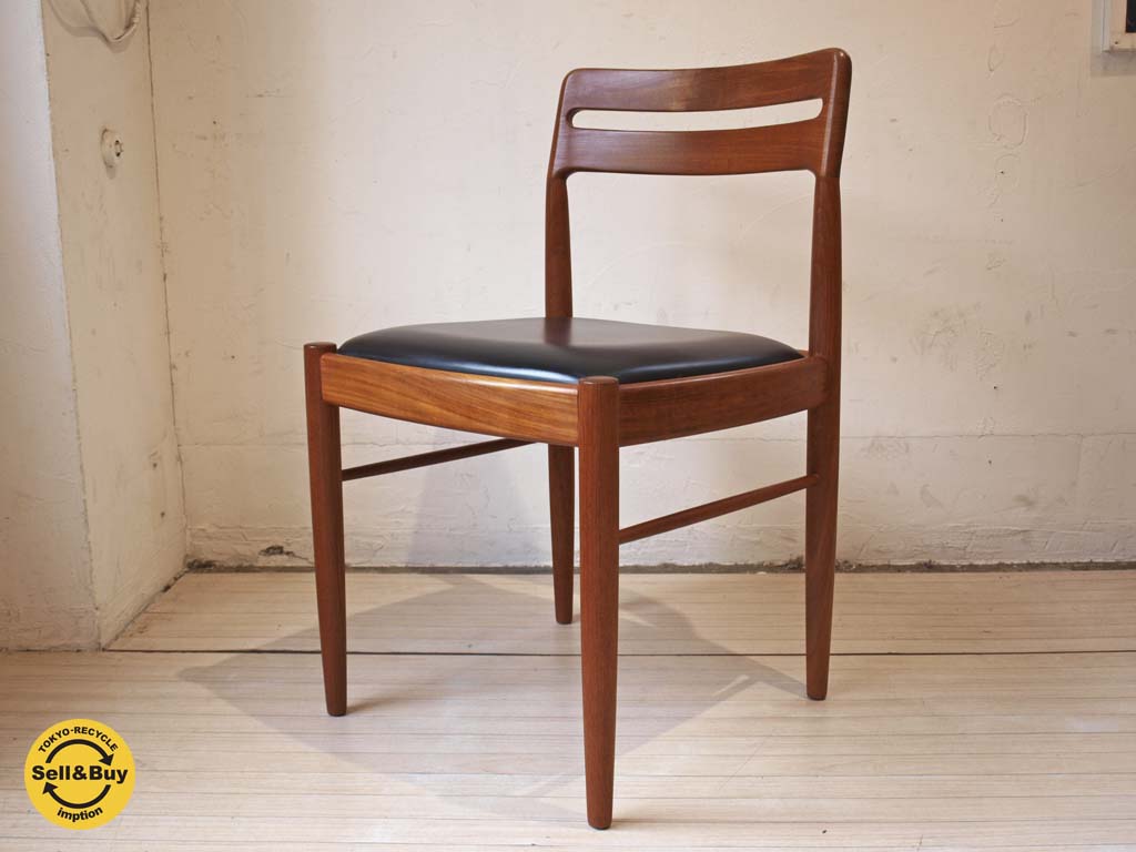 デンマーク BRAMIN チークダイニングチェア Teak dining chair 無垢材 中古品 買い取りしました。下北沢店 出張買取もお任せ下さい。