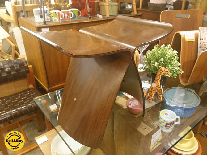 天童木工 TENDO バタフライスツール ローズウッド 柳宗理 デザイン ～曲線を描いた美しいデザイン～ 【 買取と販売とレンタルのお店 】